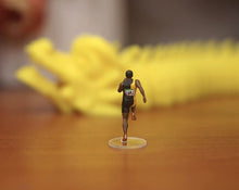 Load image into Gallery viewer, 1:64 Painted Figure Model Miniature Resin Diorama Track And Field Athlete Runner
