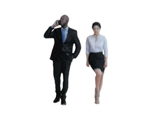 Load image into Gallery viewer, 1:64 Painted Figure Mini Model Miniature Resin Diorama Business Man Woman Office

