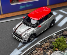 Load image into Gallery viewer, SH 1:64 Silver Mini Cooper JCW F56 Sports Model Diecast Metal Car New Collection
