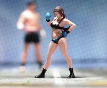 Load image into Gallery viewer, 1:64 Painted Unpainted Figure Model Miniature Resin Diorama Sand Boxer Girl Lady
