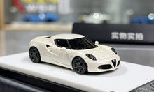 Load image into Gallery viewer, 1:64 CL Pearl White Romeo 4C Coupe Sports Model Diecast Resin Car New Collection
