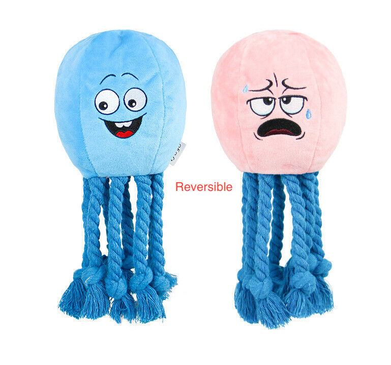 Dog Squeaky Toys Octopus Shape Chew Puppy Fluffy Toy Durablc Teeth Grinding Pet