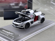 Load image into Gallery viewer, FW 1:64 Silver SLS BS Coupe Sports Open Model Diecast Metal Car New Collection
