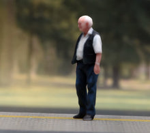 Load image into Gallery viewer, 1:64 Painted Figure Model Miniature Resin Sand Diorama Old Man with Vest Elderly

