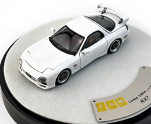 Load image into Gallery viewer, PGM 1:64 White JDM RX-7 FD3S Round Racing Sports Model Diecast Metal Car New Collection
