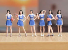 Load image into Gallery viewer, 1:64 Painted Figure Model Miniature Resin Diorama Sand Basketball Girl Baby Lady
