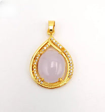 Load image into Gallery viewer, Nature Jade Water Drop Pendant Necklace Gift Jewelry charm Blessing Lucky New c
