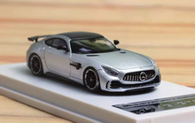 Load image into Gallery viewer, MJ 1:64 Silver AMG GTR Coupe Super Racing Sport Model Diecast Metal Car New Collection
