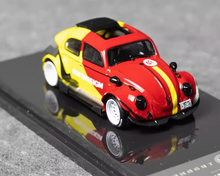 Load image into Gallery viewer, INSPIRE 1:64 Red Yellow VW RWB Beetle Sports Model Diecast Metal Car New Collection
