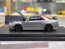 Load image into Gallery viewer, MH 1:64 Gray JDM Skyline GTR R34 NISMO CRS VER Model Diecast Metal Car New Collection
