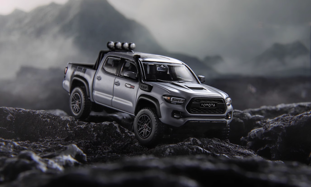 GCD 1:64 Gray 2020 Tacoma MK3 TRD Pro Pickup Truck Model Metal Diecast Car New