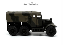 Load image into Gallery viewer, 1:76 Military Artillery Pioneer Scout Vehicle Truck Model Diecast Metal Car
