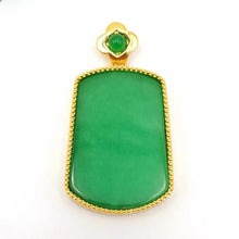 Load image into Gallery viewer, Nature Jade Smooth Pendant Necklace Gift Jewelry charm Blessing Lucky Fortune G

