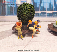 Load image into Gallery viewer, 1:64 Painted Figure Mini Model Miniature Resin Diorama People Sitting Parterre
