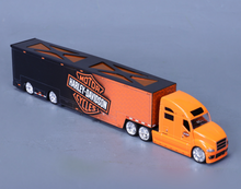 Load image into Gallery viewer, Maisto 1:64 Orange Hauler Delivery Truck Model Toy Diecast Metal Car BN
