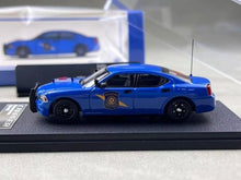 Load image into Gallery viewer, Rollin 1:64 2008 Blue Michigan MIP Police Charger Model Diecast Metal Car New Collection
