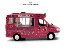 Load image into Gallery viewer, OXFORD 1:43 Pink Benz Ice Cream Cart Van Truck Classic Model Diecast Metal Car New
