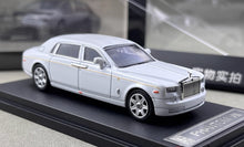 Load image into Gallery viewer, SW 1:64 White Phantom VII 7 Luxury Sedan Sports Model Diecast Metal Car New Collection
