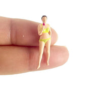 Load image into Gallery viewer, 1:64 Painted Figure Model Miniature Resin Diorama Sand Beach Beauty Bikini Girl
