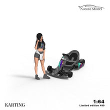 Load image into Gallery viewer, Aurora 1:64 992 GT3 RS RWB 964 Karting Figure Sport Model Diecast Metal Car
