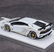 Load image into Gallery viewer, RW 1:64 HEC White Aventador S Racing Sports Model Diecast Metal Car New Collection
