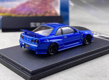 Load image into Gallery viewer, FUJI 1:64 Blue Carbon Skyline GTR R34 Z-Tune Sport Model Diecast Metal Car New Collection

