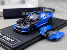 Load image into Gallery viewer, HM 1:64 Blue Viper ACR V10 Racing Sports Model Diecast Metal Car New Collection
