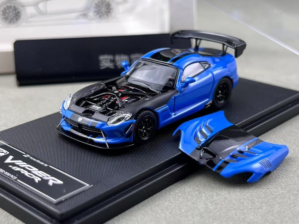 HM 1:64 Blue Viper ACR V10 Racing Sports Model Diecast Metal Car New Collection