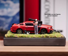 Load image into Gallery viewer, 1:64 Painted Car Model Base Miniature Diorama Sand Artificial Grassland Scenario

