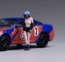 Load image into Gallery viewer, 1:64 Painted Figure Model Miniature Resin Diorama Sand Racer Man Woman Racing
