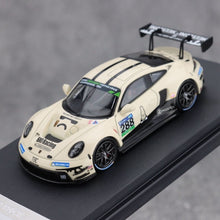 Load image into Gallery viewer, SR 1:64 Beige 911 GT3 R #288 Racing Sports Model Diecast Metal Car New Collection
