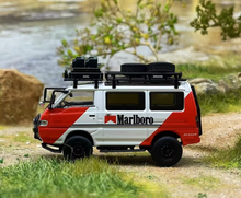 Load image into Gallery viewer, Autobots 1:64 Red 4WD Delica L300 Camper Van Sports Model Diecast Metal Car
