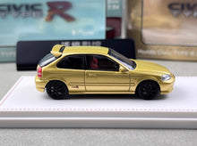 Load image into Gallery viewer, FH 1:64 Gold JDM Civic Type R EK9 Hatchback Sports Model Diecast Metal Car New Collection
