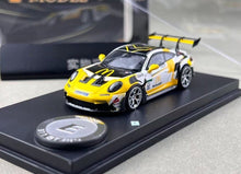 Load image into Gallery viewer, EM 1:64 Yellow 911 GT3 RS Sports Model Diecast Metal Car New Collection
