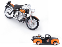 Load image into Gallery viewer, Maisto 1:241958 FLH Duo Glide 1948 F1 Pickup Truck Motorcycle Model Toy Metal
