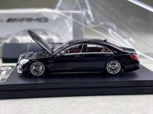 Load image into Gallery viewer, RM 1:64 Black S63 W222 V12 VIP Luxury Sedan Sports Model Diecast Metal Car New Collection
