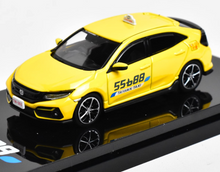 Load image into Gallery viewer, HobbyJapan 1:64 Yellow JDM Civic FK7 Sports Taxi Model Diecast Metal Car New Collection
