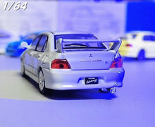 Load image into Gallery viewer, JKM 1:64 Grey JDM Mitsubishi Lancer Evolution EVO 7 VII Racing Sport Model Toy Metal Car

