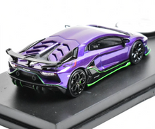 Load image into Gallery viewer, 1:64 Purple Aventador SVJ LP770-4 Sports Model Diecast Metal Car New Collection
