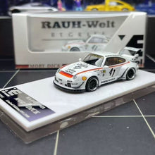 Load image into Gallery viewer, XKE 1:64 White 911 RWB 993 #41 LBWK Sports Model Diecast Metal Car New Collection
