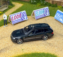 Load image into Gallery viewer, King 1:64 Black E63 AMG Estate S211 Wagon Sports Model Diecast Metal Car New Collection
