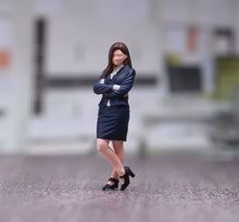 Load image into Gallery viewer, 1:64 Painted Figure Model Miniature Resin Diorama Business Man Woman Suit Set
