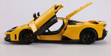 Load image into Gallery viewer, Bburago 1:24 Yellow F80 Racing Sports Open Model Diecast Metal Car New Collection
