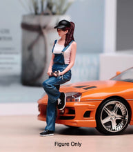 Load image into Gallery viewer, 1:24 Painted Figure Model Miniature Resin Diorama Mechanic Woman Repair Worker C
