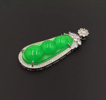 Load image into Gallery viewer, Nature Jade Fortune Beans Pendant Necklace Gift Jewelry charm Blessing Lucky d
