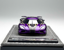 Load image into Gallery viewer, GRYNING 1:64 Purple Agera R Racing Sports Model Diecast Resin Car New Collection
