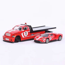 Load image into Gallery viewer, Maisto 1:64 2018 Ford Heritage GT Flatbed Trailer Truck Model Toy Metal Car
