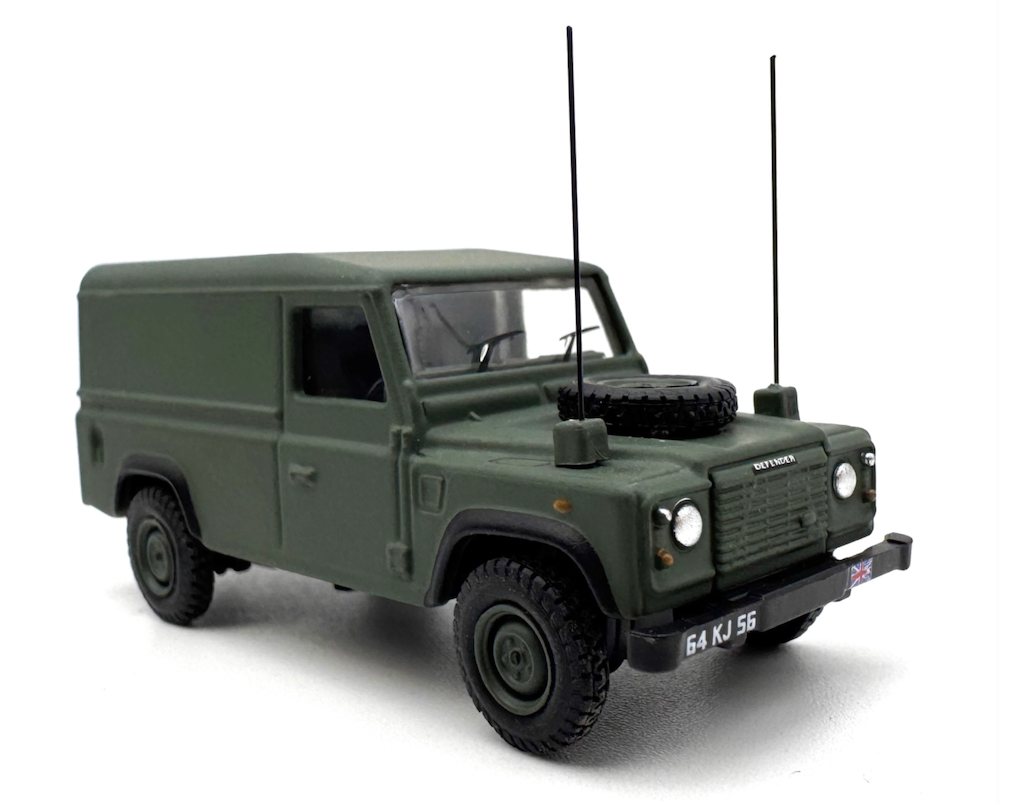 1:76 Green Military Defender ORV Reconnaissance Model Diecast Metal Car New Collection