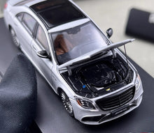 Load image into Gallery viewer, RM 1:64 Silver S63 W222 V12 Luxury Sedan Sports Model Diecast Metal Car New Collection
