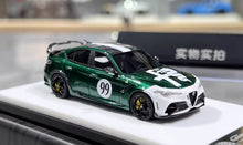 Load image into Gallery viewer, 1:64 CL Green Romeo Giulia GTAm #99 Sports Model Diecast Resin Car New Collection
